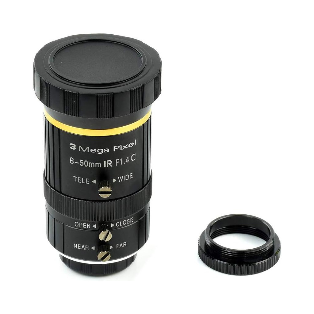 Об'єктив Waveshare 8-50mm Zoom Lens for Pi Camera Module (18245)