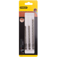 Stanley SUPER-LOСK brick drill set, 3 pcs: 4.0/5.0/6.0 mm / length 50/50/69 mm (STA53053)