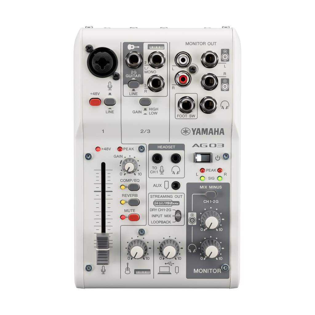 Аудіоінтерфейс Yamaha AG03MK2 White