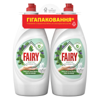 Fairy Sensitive hand dishwashing liquid Tea tree and Mint 2 x 900 ml (8700216759649/8006530210850)