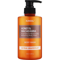 Shower gel Kundal Honey & Macadamia Body Wash Pink Grapefruit 500 ml (8809568740289)
