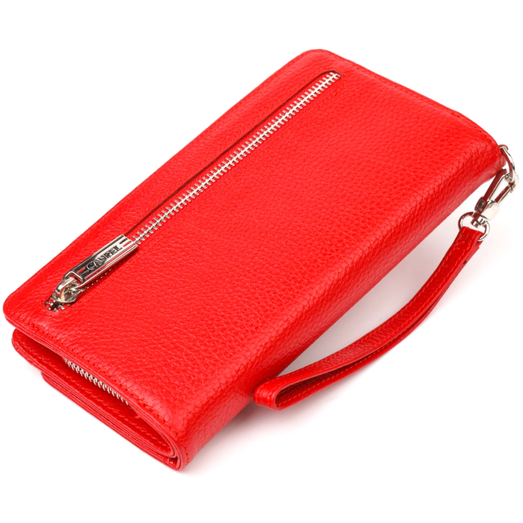 Портмоне Canpellini З натуральної шкіри Червоне (21535)