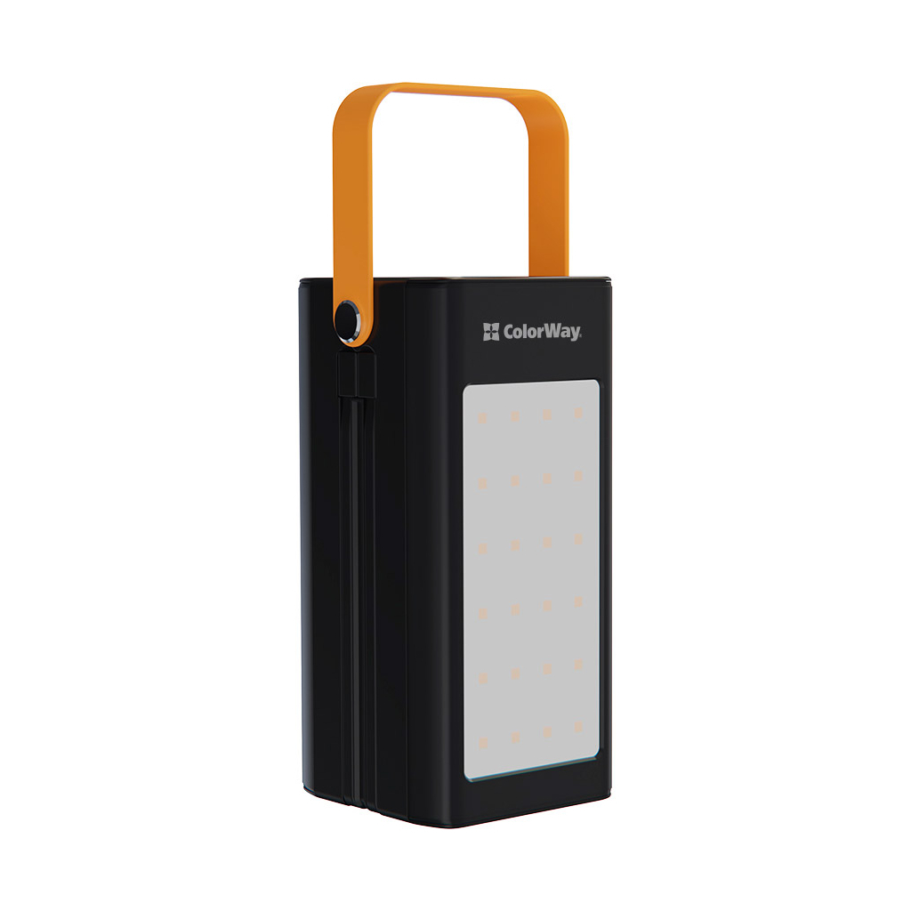 Повербанк ColorWay 80 000 mAh LCD/Lamp (USB/QC3.0 + USB-C/PD/22.5W) Black (CW-PB800LPA8BK-PDD)