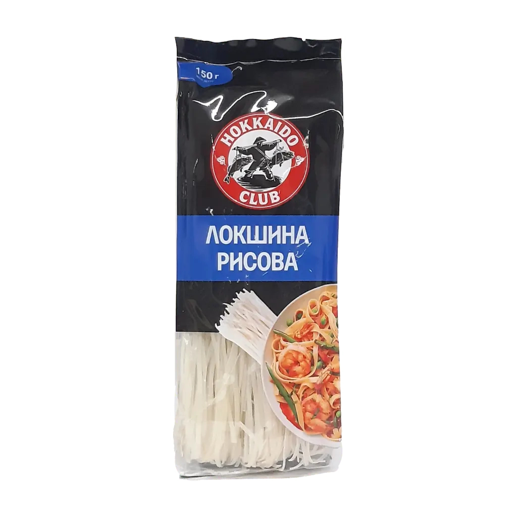 Макарони Hokkaido Club Вермішель Локшина рисова 150 г (4820172443384) Макарони Hokkaido Club Вермішель Локшина рисова 150 г (4820172443384)