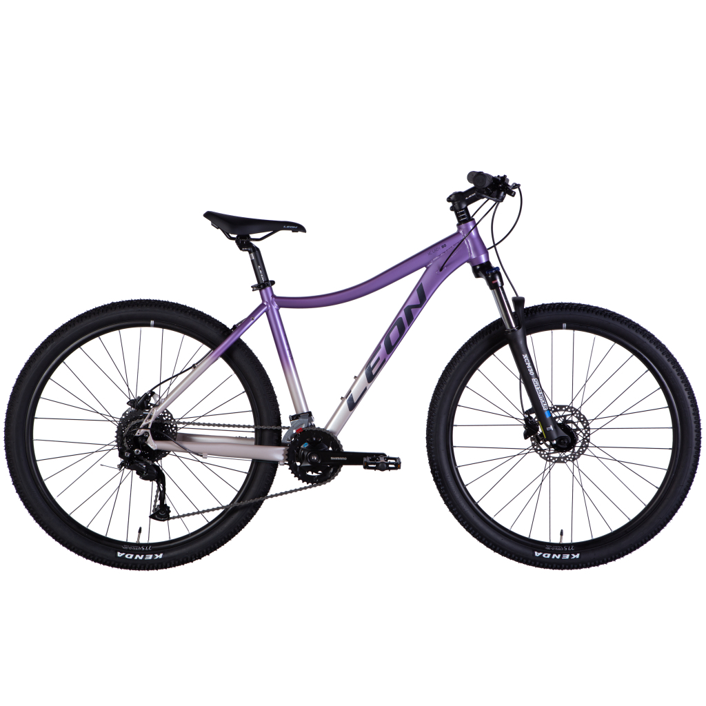 Велосипед Leon 27,5" XC LADY 80 HDD рама-18" AL 2025 бузковий зі сріблястим (OPS-LN-27,5-008)