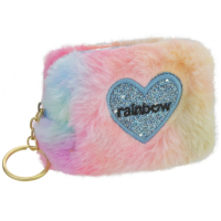 Children's wallet Cool For School Keychain fluffy Rainbow (CF87110)