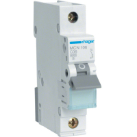 Automatic switch Hager 1-p. C 6A (6kA) 1M (A) (MCN106)