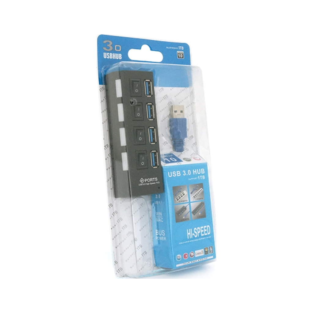 Концентратор Voltronic USB 3.0 to 4xUSB with switches (YT-3H4S/1TB) Концентратор Voltronic USB 3.0 to 4xUSB with switches (YT-3H4S/1TB)