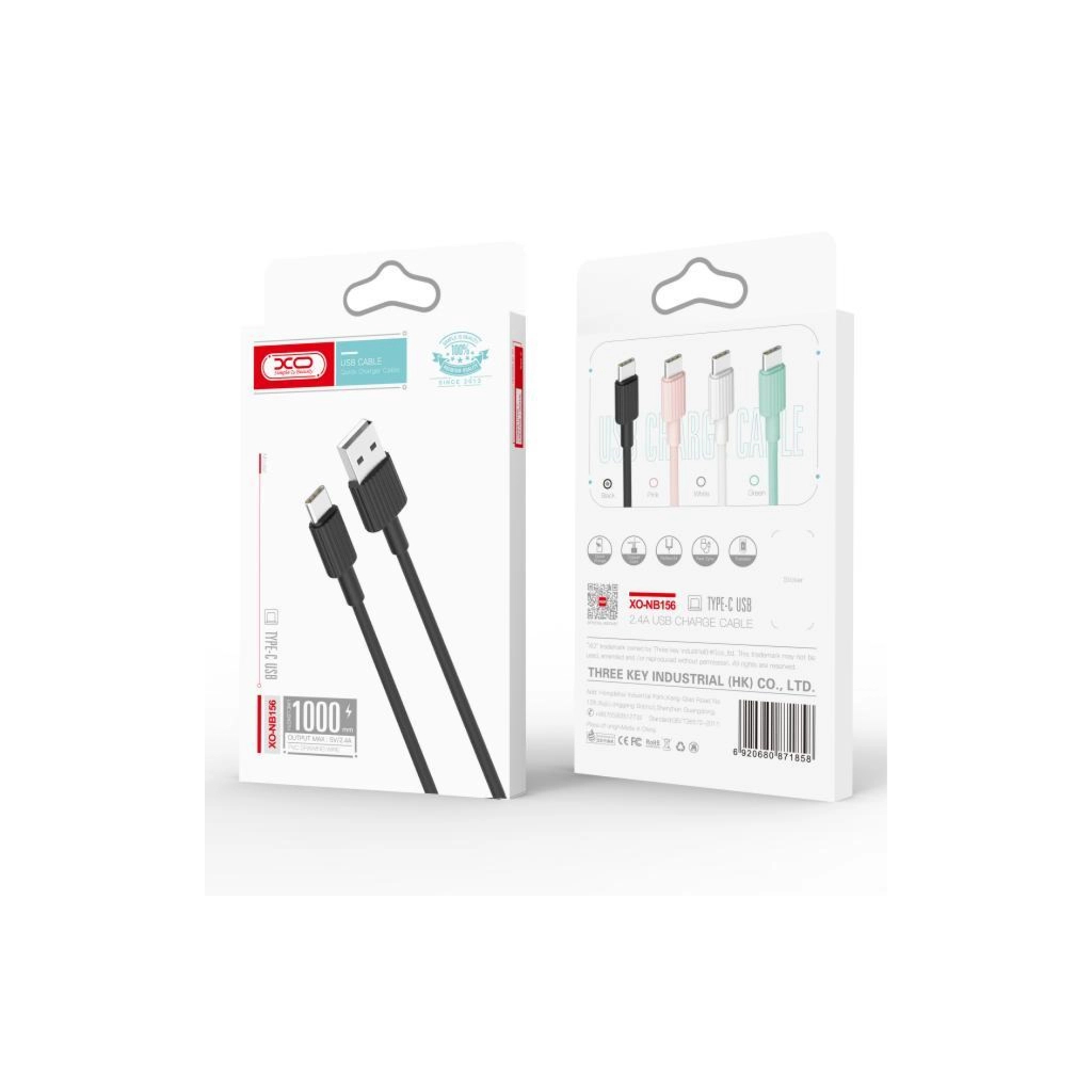 Дата кабель USB 2.0 AM to Lightning 1.0m 2.4A white XO (NB156-L-1-WH) Дата кабель USB 2.0 AM to Lightning 1.0m 2.4A white XO (NB156-L-1-WH)