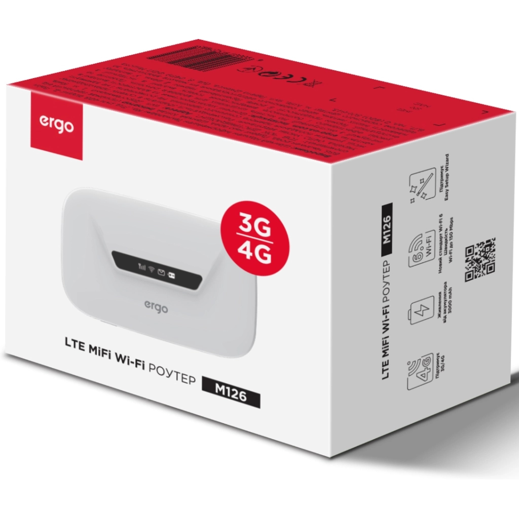 Мобільний Wi-Fi роутер Ergo M126