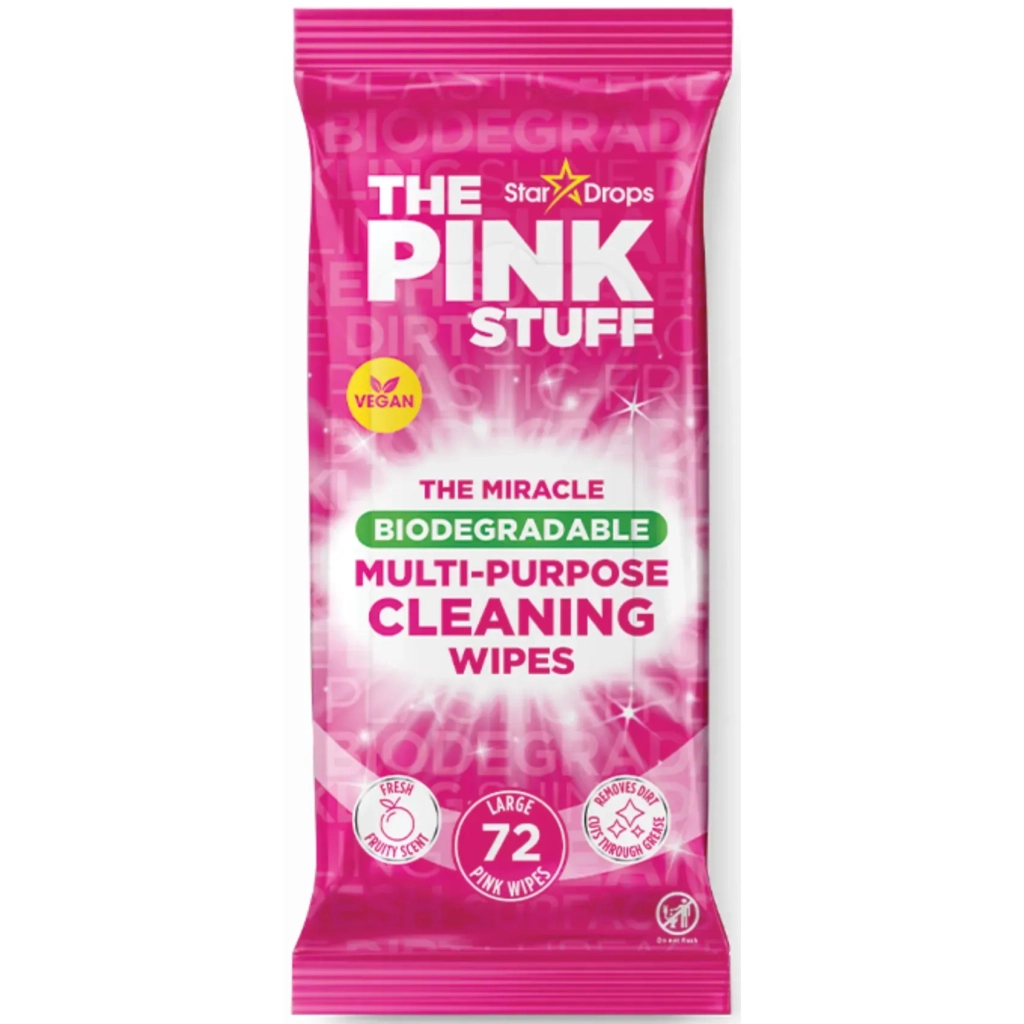Серветки для прибирання The Pink Stuff Multi-Purpose Cleaning Wipes Вологі 72 шт. (5060033823965)