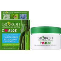 Face gel Biocon I Love Aloe Hyaluronic Moisturizing and freshness 50 ml (4823110302262)