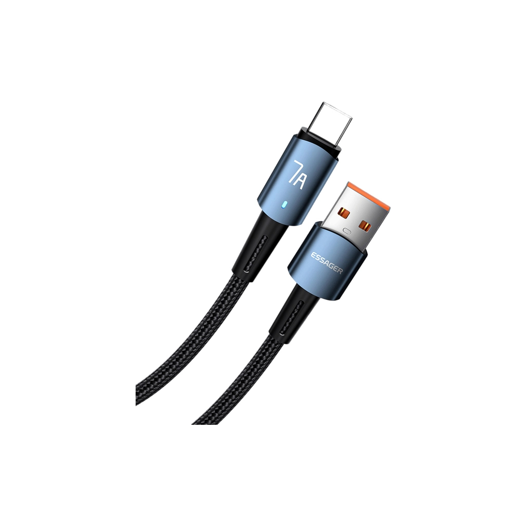 Дата кабель USB 2.0 AM to USB-C 2.0m 100W blue Essager (EXC7A-CGA03-P)