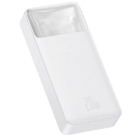 Батарея універсальна Baseus Bipow 20000mAh, Input(microUSB,Type-C), Output(2хUSB,Type-C), White (PPBD20K)