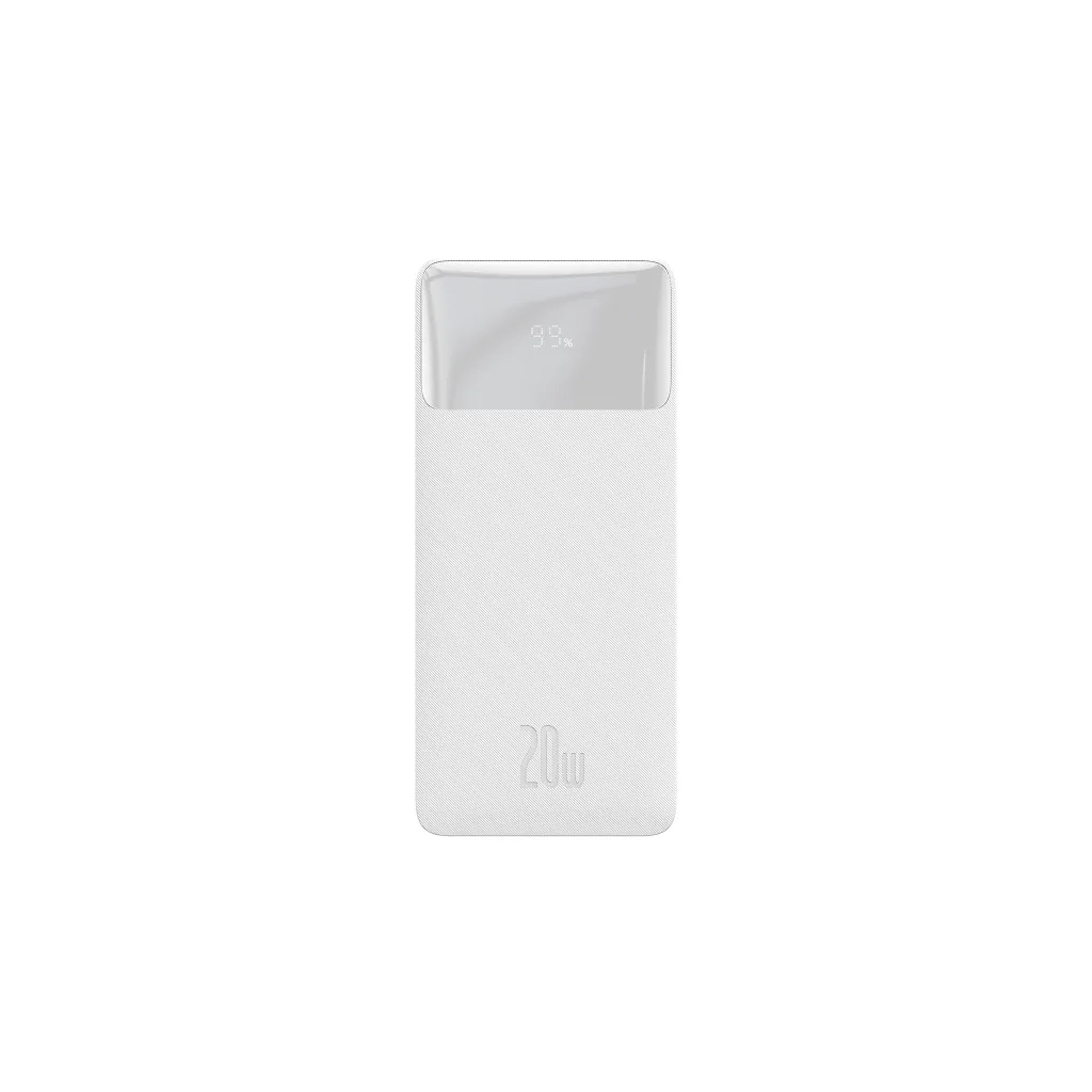 Повербанк Baseus Bipow 20000mAh, Input(microUSB,Type-C), Output(2хUSB,Type-C), White (PPBD20K) Повербанк Baseus Bipow 20000mAh, Input(microUSB,Type-C), Output(2хUSB,Type-C), White (PPBD20K)