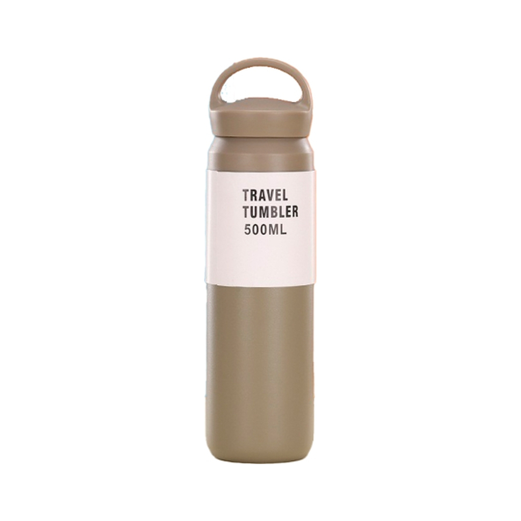 Термос Merlion Travel Tumbler 500 мл, подвійна кришка з ручкою, сірий (SUS304-500Gr) Термос Merlion Travel Tumbler 500 мл, подвійна кришка з ручкою, сірий (SUS304-500Gr)