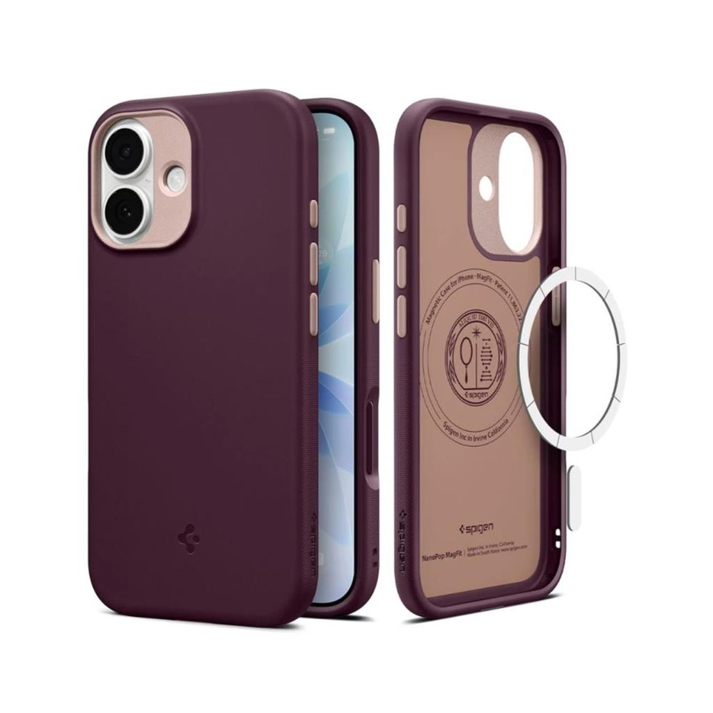 Чохол до мобільного телефона Spigen Nano Pop MagFit iPhone 17 Burgundy Bean (ACS10365) Чохол до мобільного телефона Spigen Nano Pop MagFit iPhone 17 Burgundy Bean (ACS10365)