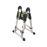 Voltronic ladder 3.3m double 8+8 steps, stainless steel, up to 150kg, width 46cm (YT43384)