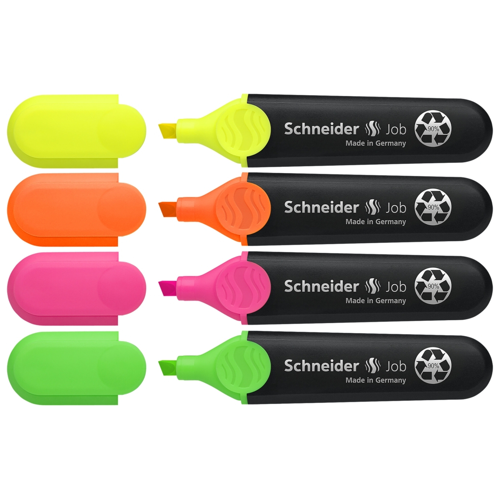 Набір маркерів Schneider JOB текстових 150, 4 кольори в блістері (S1500**)