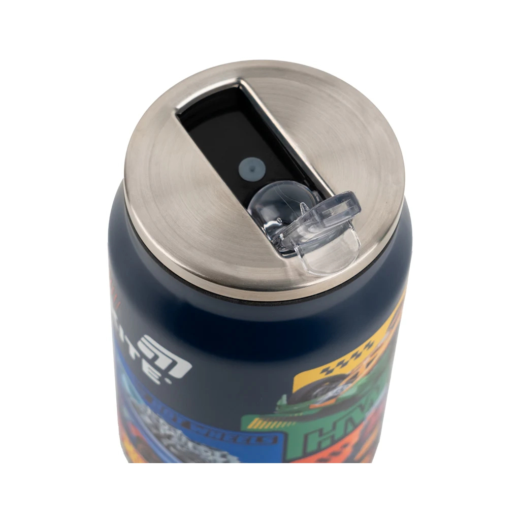 Поїльник-непроливайка Kite Hot Wheels термочашка з трубочкою, 350 мл (HW25-1263)