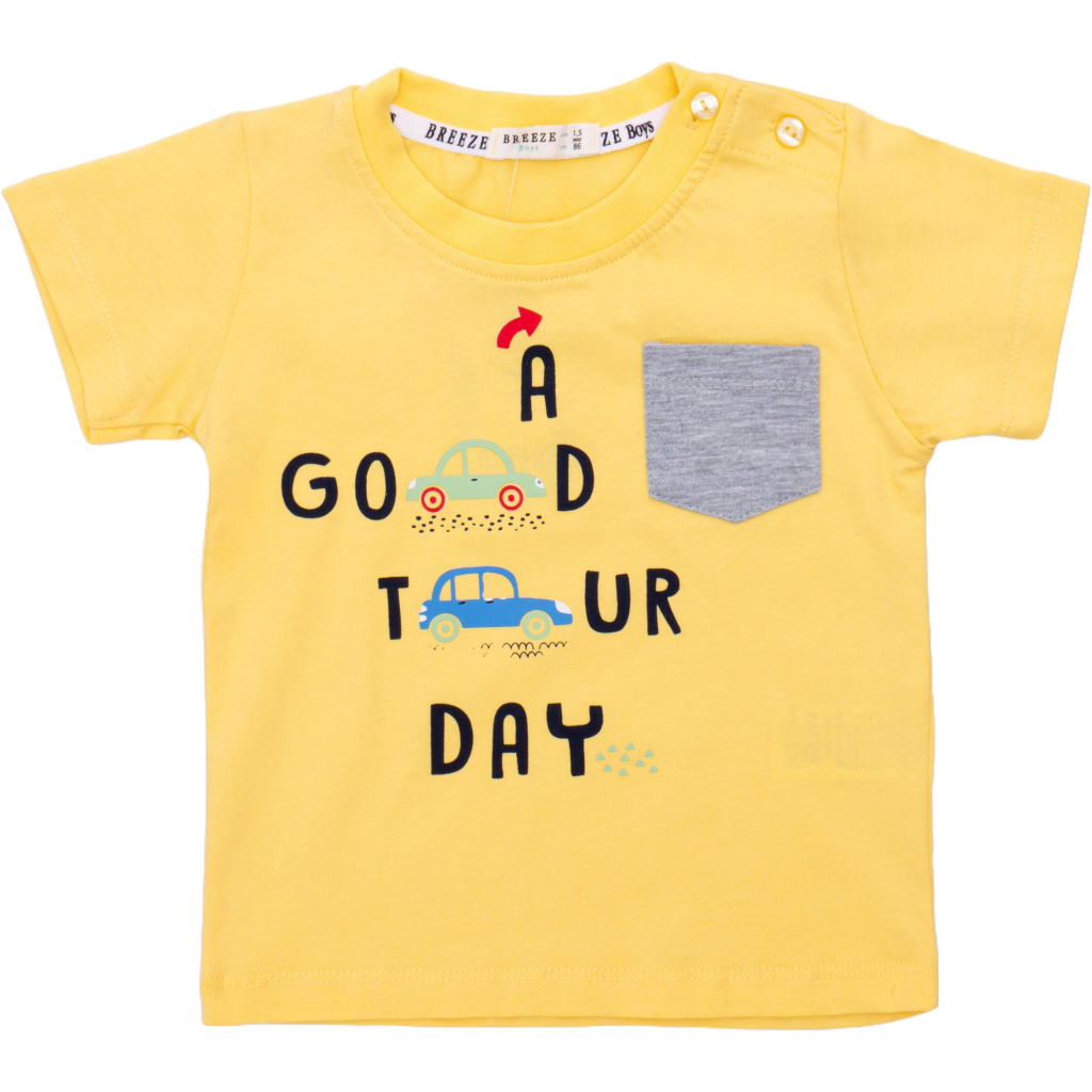 Набір дитячого одягу Breeze з машинками (21642-104B-yellow)