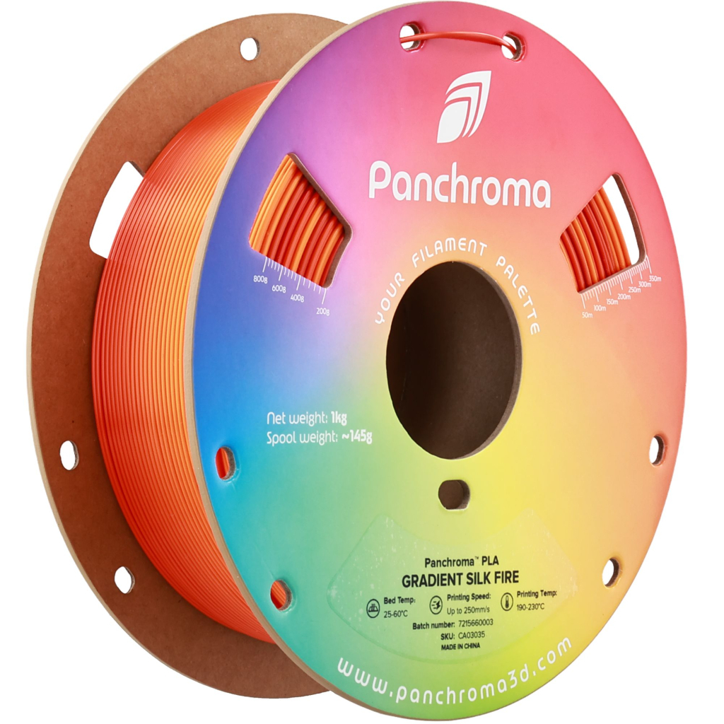 Пластик для 3D-принтера Polymaker PLA PANCHROMA GRADIENT 1,75mm 1kg SILK FIRE (CA03035)