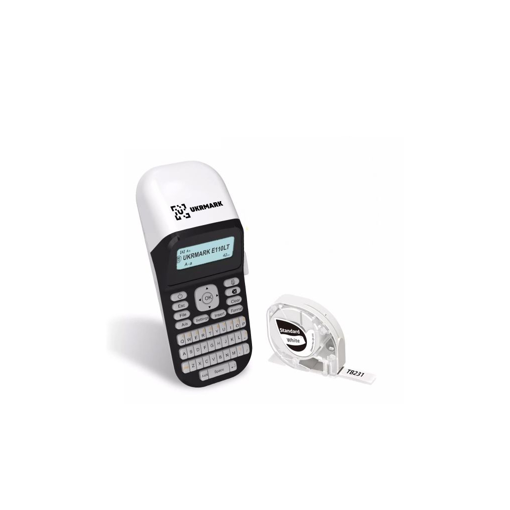 Принтер етикеток UKRMARK E110LT, Bluetooth, QR та штрих-коди, сумісний з картриджами DYMO LT (900450) Принтер етикеток UKRMARK E110LT, Bluetooth, QR та штрих-коди, сумісний з картриджами DYMO LT (900450)