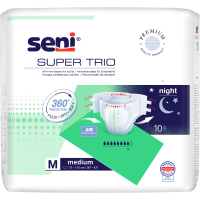 Diapers for adults Seni Super Trio Medium 75-110 cm 10 pcs (5900516803476)