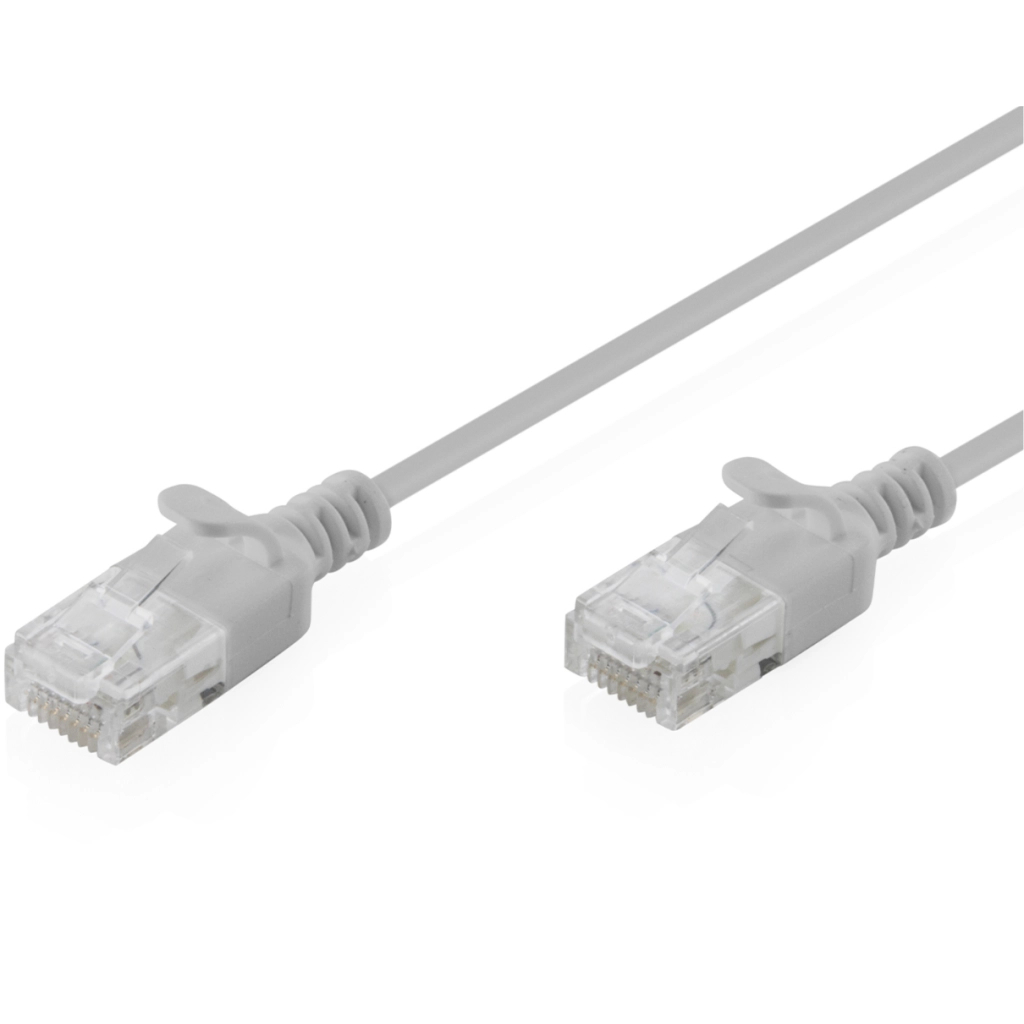 Патч-корд 5м, UTP, cat.6, Sliim, AWG 32/7, Cu, LSZH, grey Digitus (DK-1618-050S)