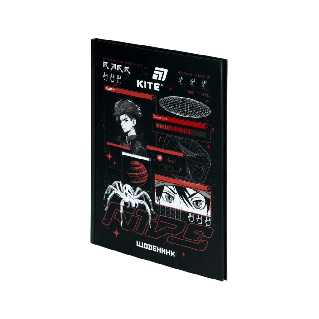 Щоденник шкільний Kite Red Anime, тверда обкладинка (K26-262-8) Щоденник шкільний Kite Red Anime, тверда обкладинка (K26-262-8)