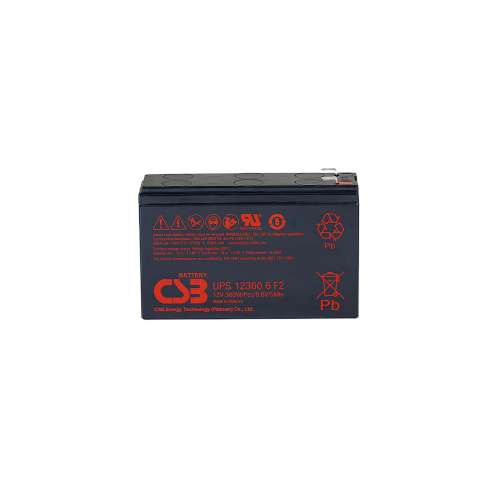 Батарея до ДБЖ CSB UPS123606F2/F1 12V 6Ah (UPS123606F2/F1)
