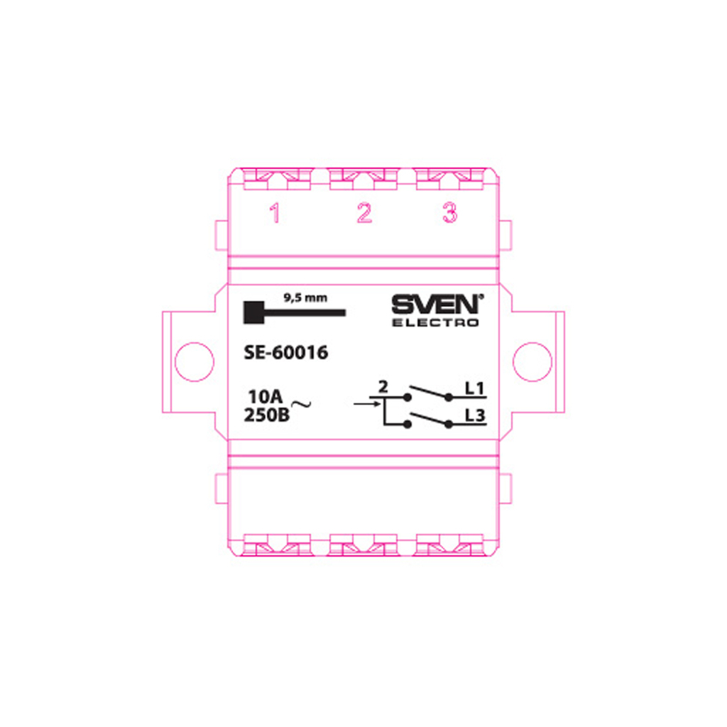 Вимикач Sven SE-60016 white (7100039)