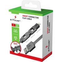 Дата кабель USB 3.0 to Lightning + Micro 5P + Mini 5P 0.75m E-power (EP121DC)