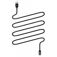 Дата кабель USB 2.0 AM to Micro 5P 0.5m Black Just (MCR-CPR05-BLCK)