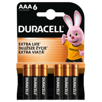 Батарейка Duracell AAA лужні 6 шт. в упаковці (5000394107472 / 81483511)