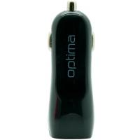 Автомобільний зарядний пристрій!!! Optima 2*USB (1A) Black (40798)