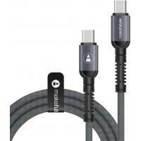 Дата кабель USB-C to USB-C 1.0m Denim Grey MakeFuture (MCB-CD4GR)