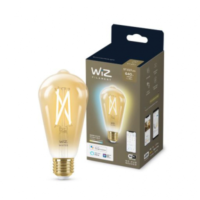 Розумна лампочка WiZ E27 7W(50W 640Lm) ST64 2000-5000K Wi-Fi (929003018701)