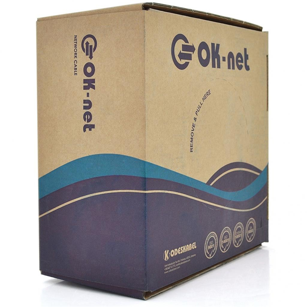 Кабель мережевий OK-Net UTP cat.5e 305м LSOH (U/UTP-cat.5E LSOH) (КПВонг-HF-ВП(100) 4*2*0,49) Кабель мережевий OK-Net UTP cat.5e 305м LSOH (U/UTP-cat.5E LSOH) (КПВонг-HF-ВП(100) 4*2*0,49)