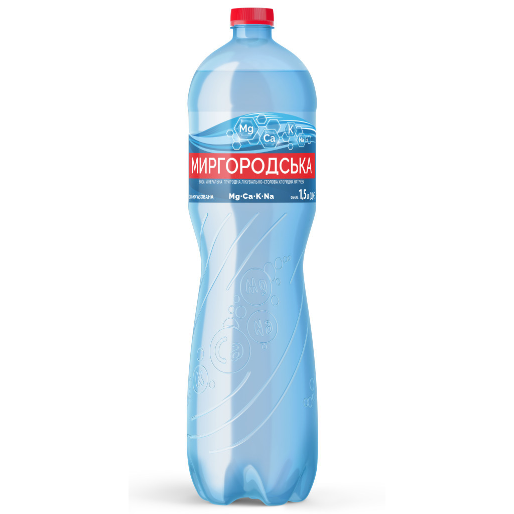 Мінеральна вода Миргородська 1.5 л газ пет (4820000430012)