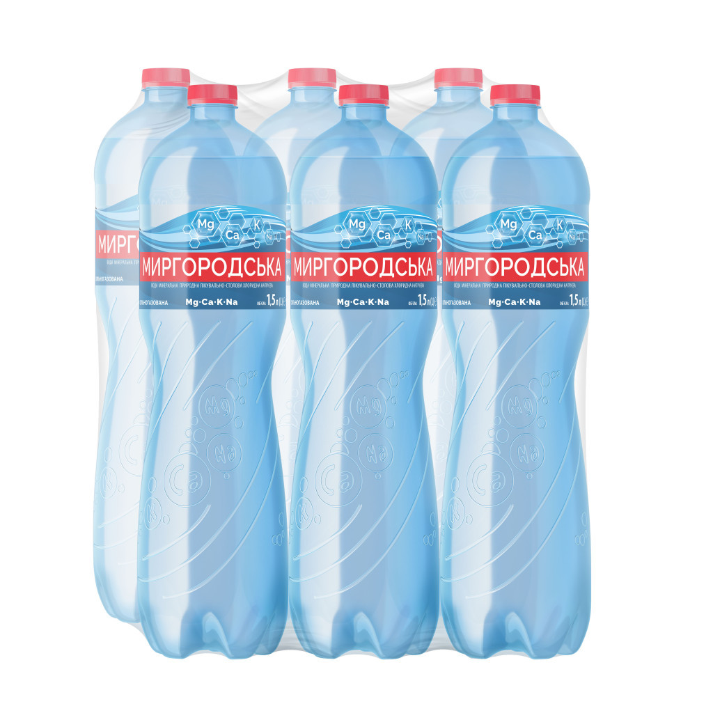 Мінеральна вода Миргородська 1.5 л газ пет (4820000430012)