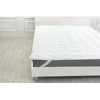 Mattress pad MirSon Eco Light No. 1712 EcoSilk Air-Soft ordinary with elastic on the corners White 160x200 cm (2200002888325)