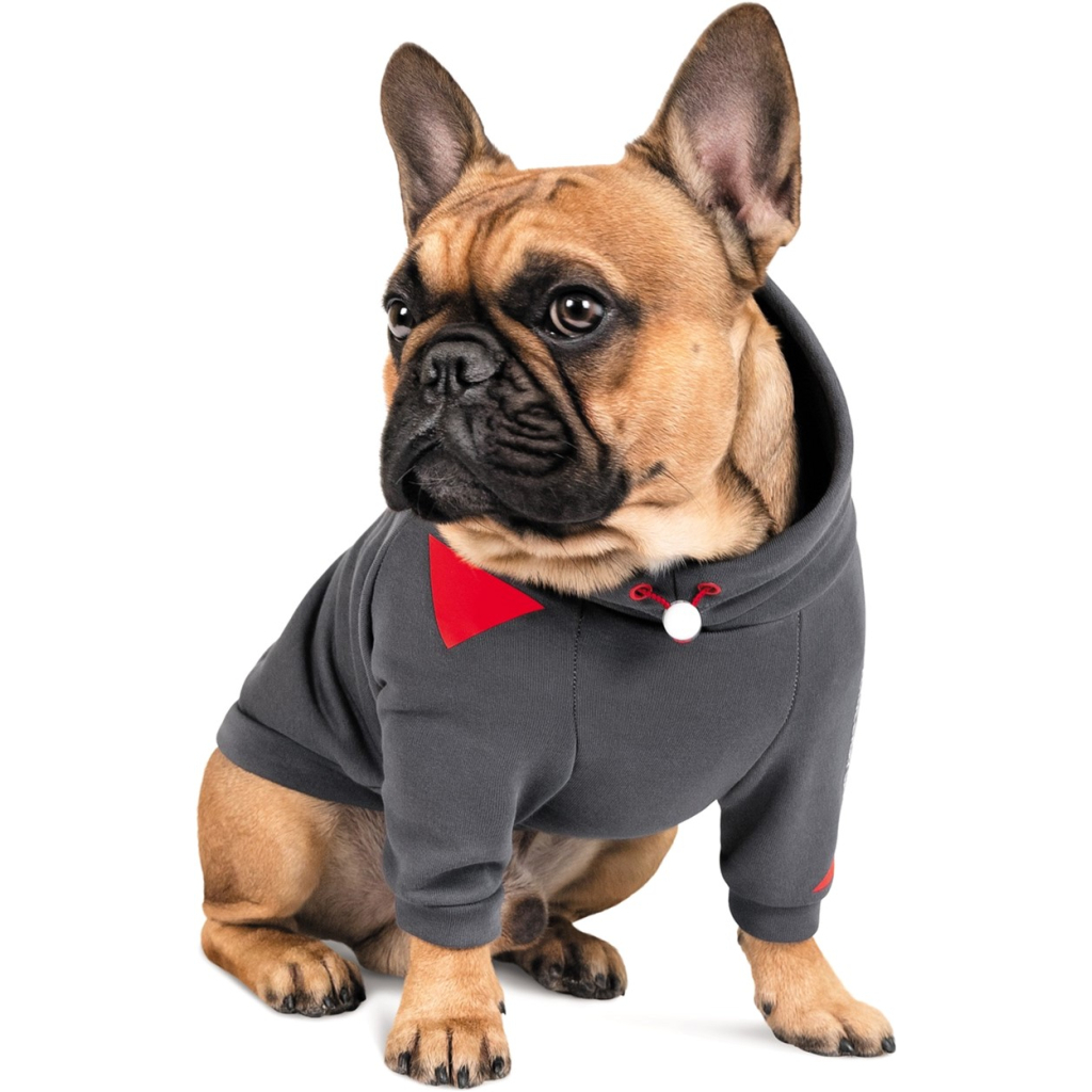 Худі для тварин Pet Fashion "Snoodie" S-М сіре (4823082423347)