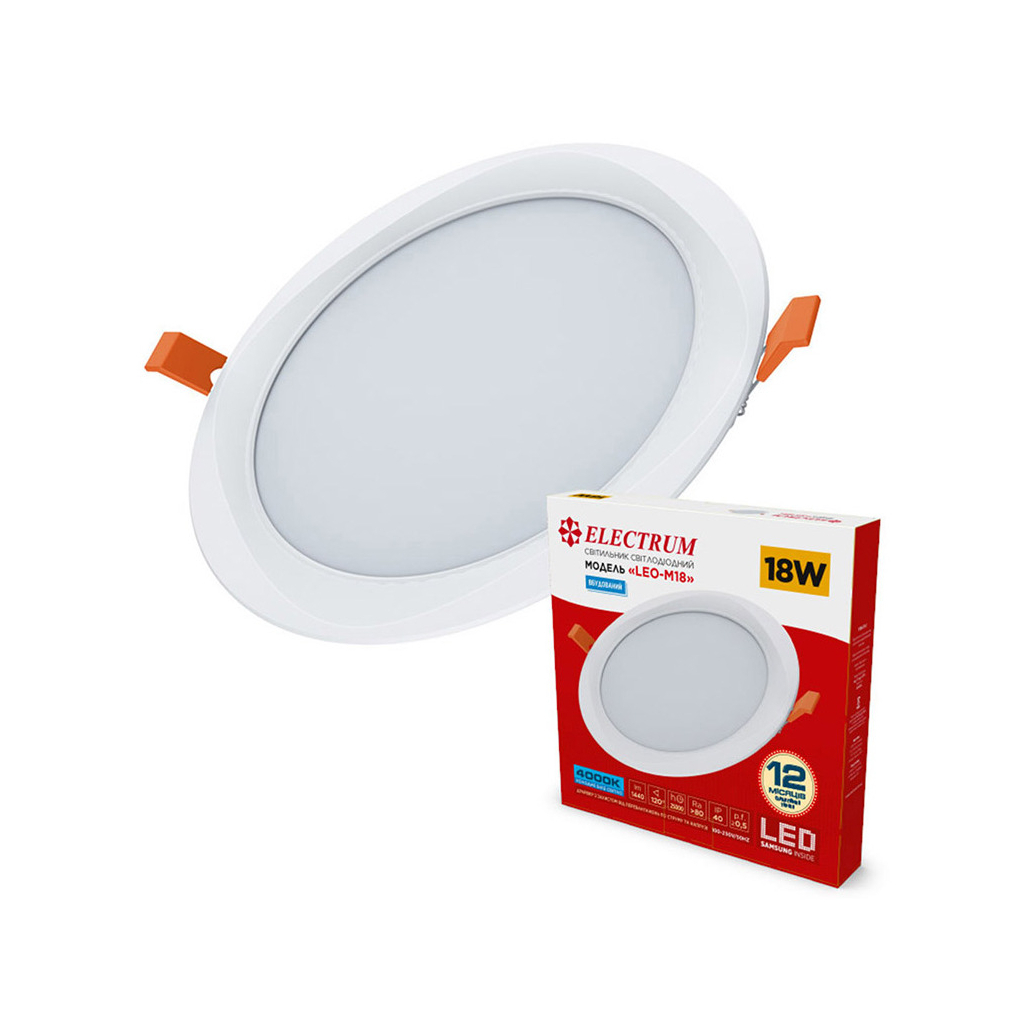 Світильник Electrum LEO M- 18W 4000K (B-LD-1958) Світильник Electrum LEO M- 18W 4000K (B-LD-1958)