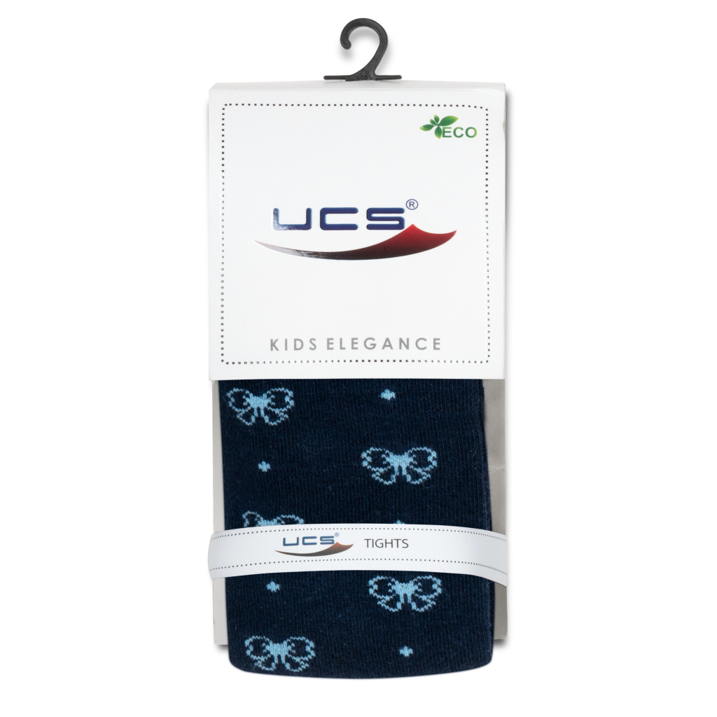 Колготки дитячі UCS Socks з бантиками (M0C0301-2438-7G-blue)