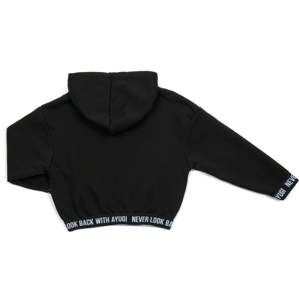 Кофта дитяча A-Yugi с капюшоном (4320-152G-black)