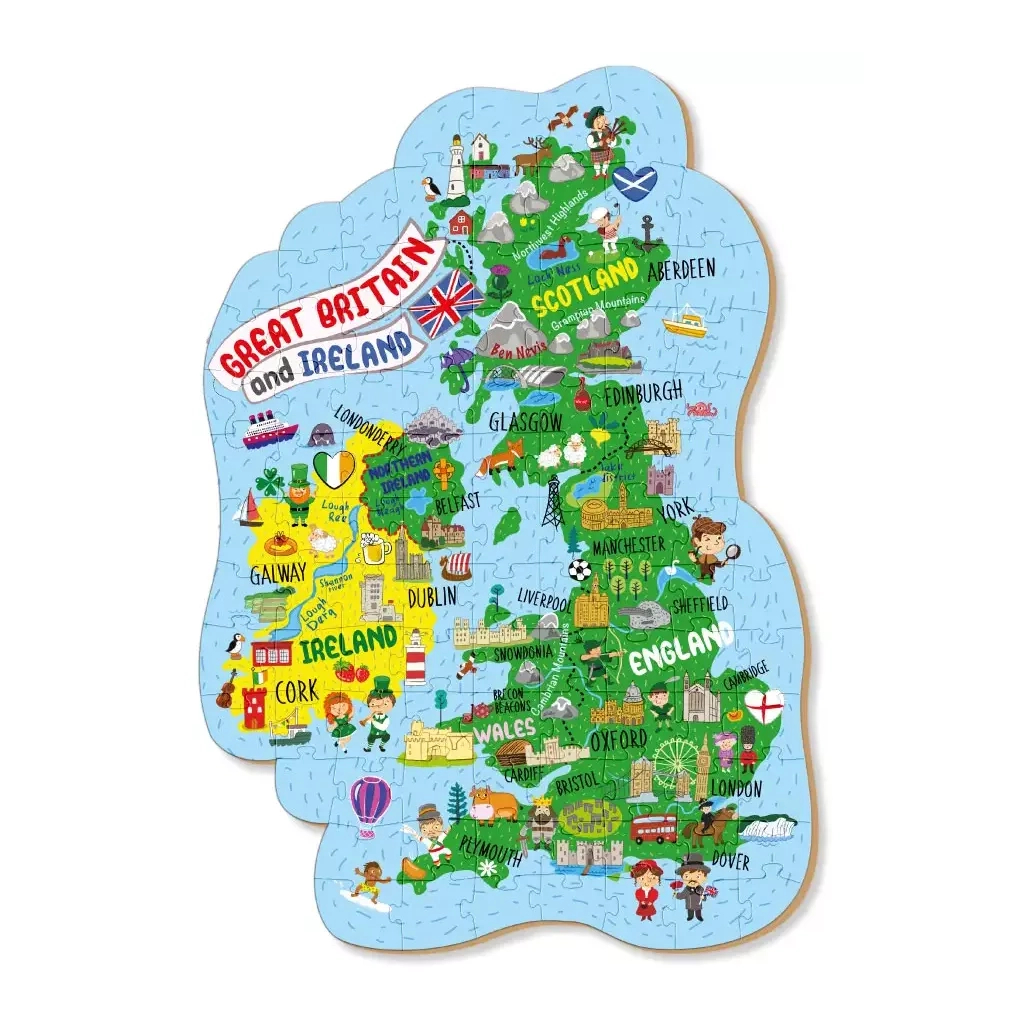 Пазл DoDo Мапа Великобританії та Ірландії (301160) Пазл DoDo Мапа Великобританії та Ірландії (301160)