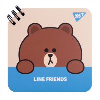 Notebook Yes Line Friends Brown 110 x 110 80 sheets (151749)