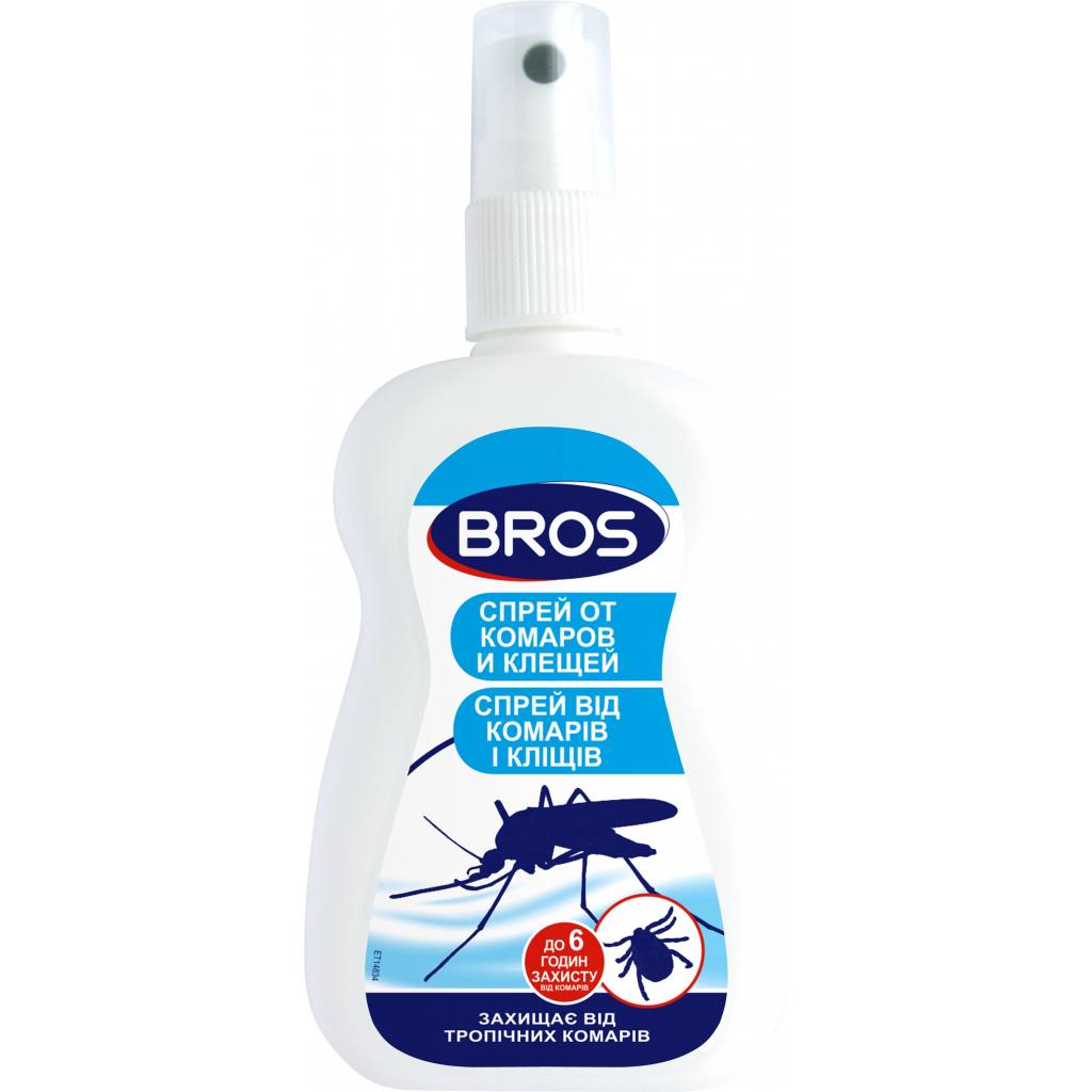 Спрей від комах Bros від комарів і кліщів 50 мл (5904517061248)