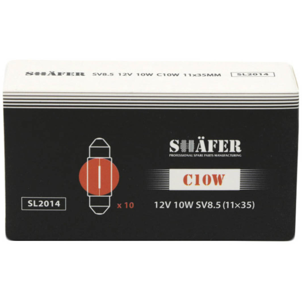 Автолампа SHAFER 12V10WC10WSV8.5 (SL2014)